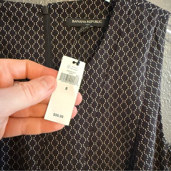 Banana Republic Factory Sleeveless Fit & Flare Midi Dress Size 8 - Picture 4 of 7